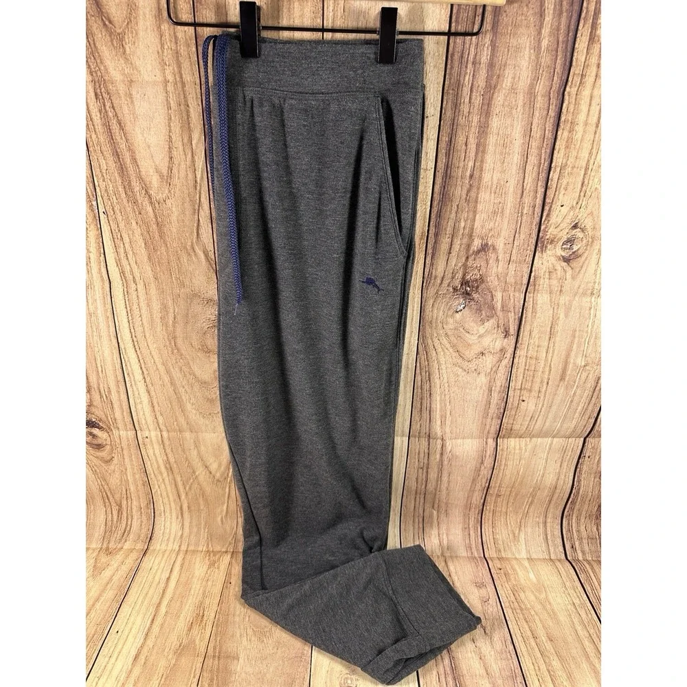 Tommy Bahama Pants Mens Large Sweatpants Gray Jogger‎ Lounge Stretch Drawstring